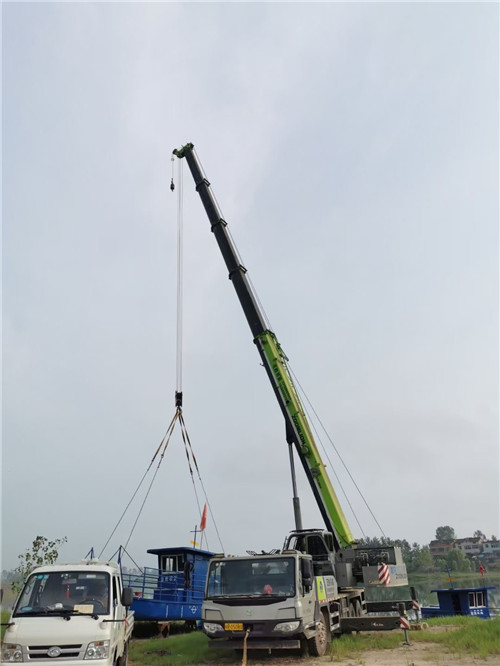 扶风县桥梁建设吊装案例